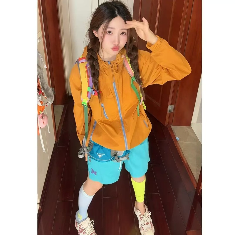 UPF50+アイスシルク速乾性日焼け止め服、男性と女性用、夏用、軽量で通気性のある屋外日焼け止め服、フード付きサイクリングスキン服|undefined