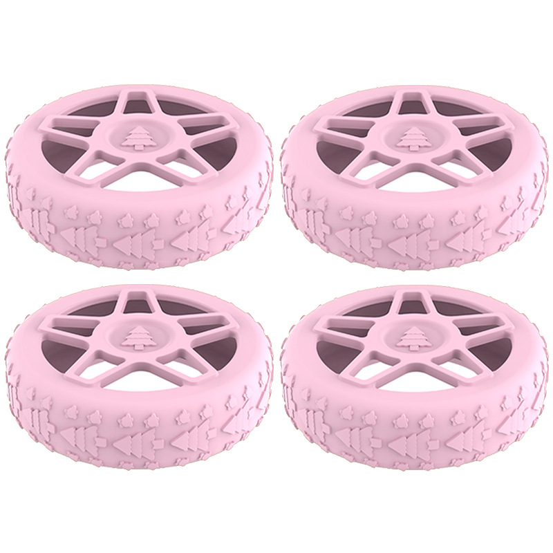 Caster shoesスーツケースホイールシリコン保護カバー耐摩耗性全包スーツケースホイールシリコン保護カバー