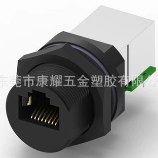 Waterproof RJ45 13-16-28UNS  Screw 90PCB Adapter 端口向后