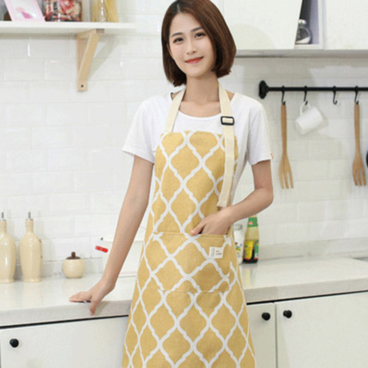 工厂毛巾围裙防水围裙女厨房日式创意时尚围腰韩版加厚可擦手
