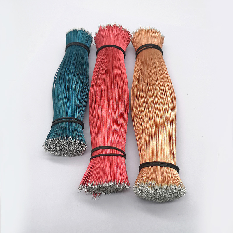 厂家生产2A大电流外径0.8漆包线 43支0.08加棉丝绞合漆包铜线材