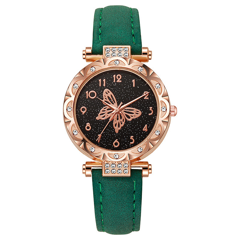 Nuevo reloj de moda transfronterizo moda femenina simple mariposa correa de cuarzo reloj electrónico venta al por mayor