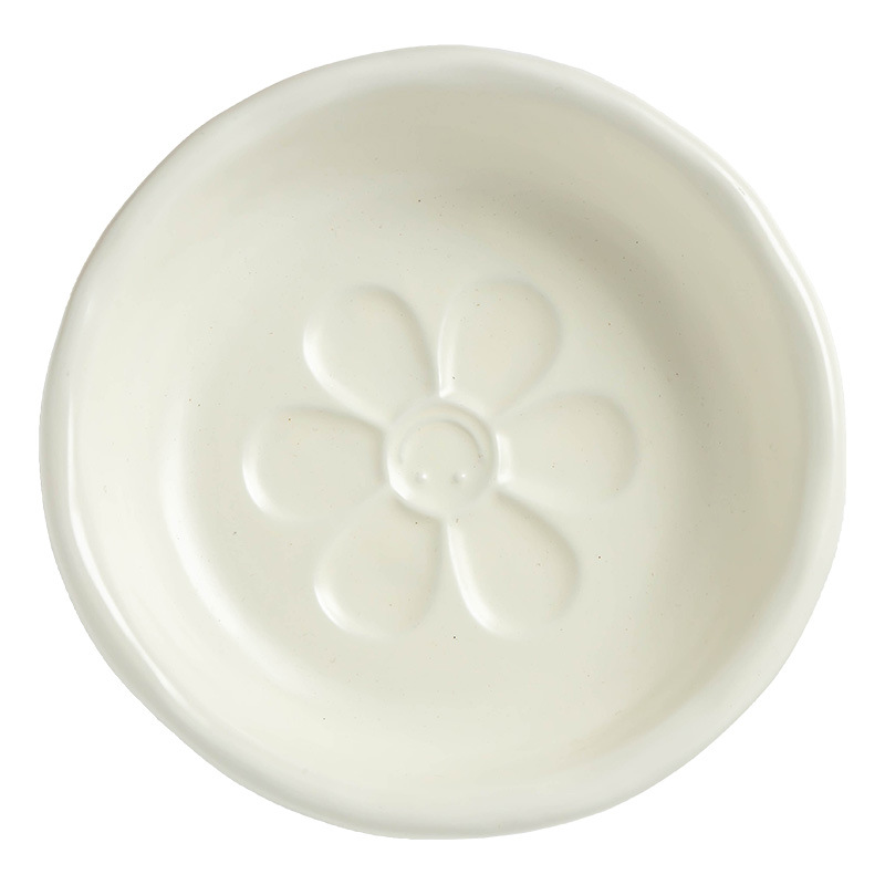 Crema estilo mano pellizco placa hogar plato hondo plato de postre hermoso plato de ensalada de frutas plato de desayuno