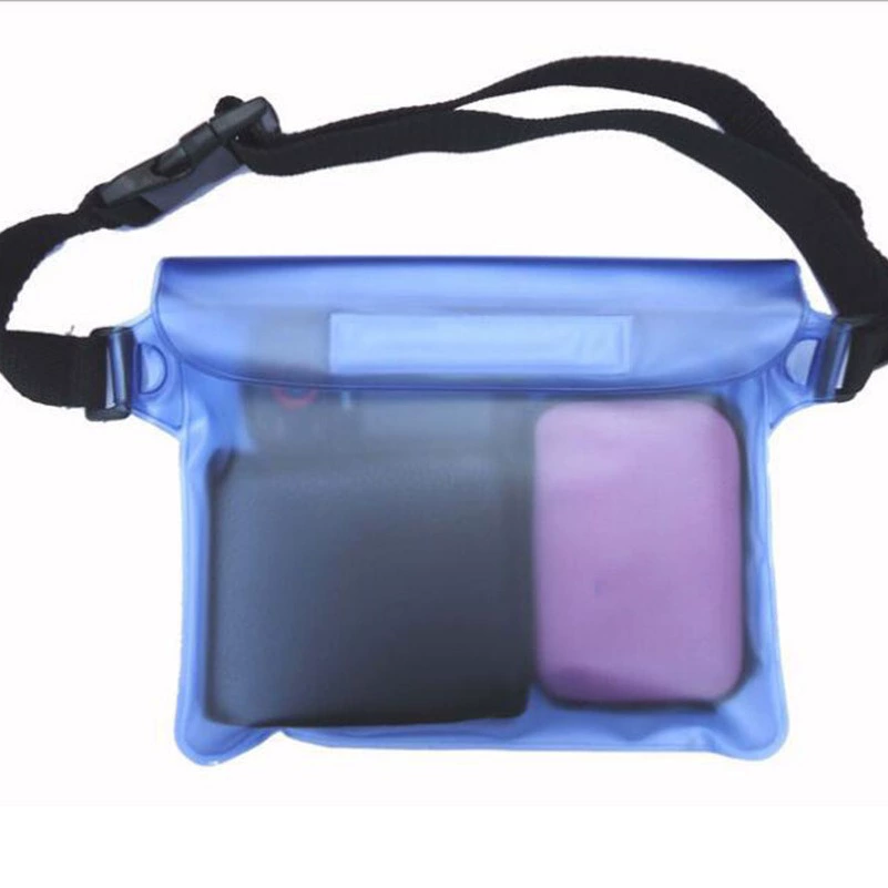 Tablet mobile phone, big belt bag, waterproof bag for swimming, storage system, water container, touch screen