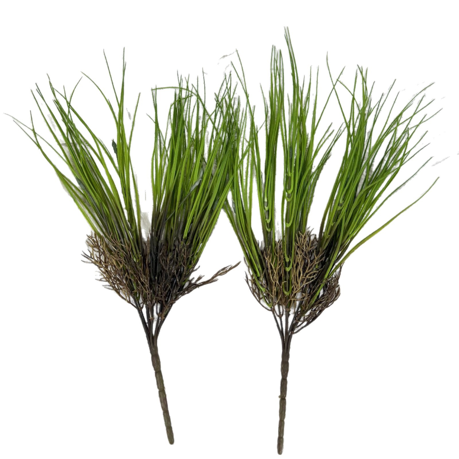 Nuevo modelo de plantación verde de boda floral de bosque 5 horquilla de mano mano de haz de accesorios de fotografía adornos decorativos para el hogar arreglos de flores plantas falsas