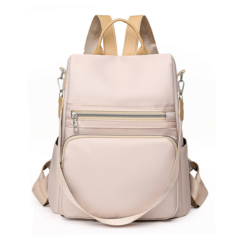 2023 nueva mochila antirrobo de nailon casual para mujer simple y versátil mochila de viaje al aire libre de gran capacidad al por mayor