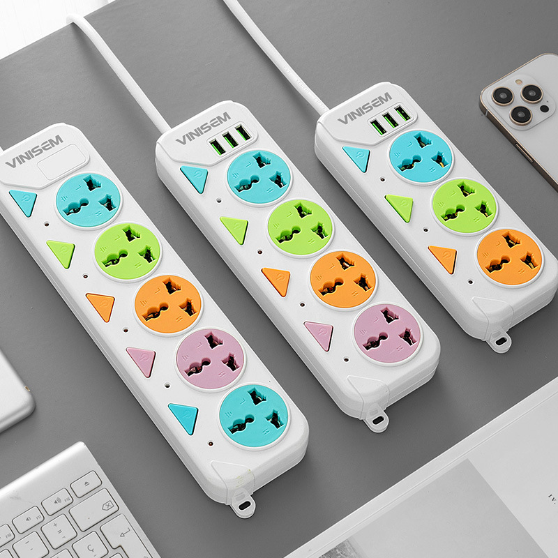 Comercio exterior con zócalo multifuncional USB enchufe de fila del sudeste asiático interruptor independiente placa de conexión de orificio universal placa de conexión de color