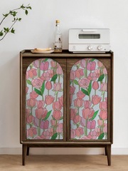 靜電玻璃貼紙透光不透明彩色印花窗花貼膜衛生間防窺跨境小卷定製