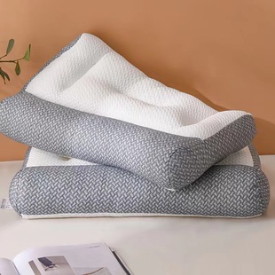 Factory direct cervical pillow neck pillow feather velvet pillow core anti-traction neck pillow pillow wholesale