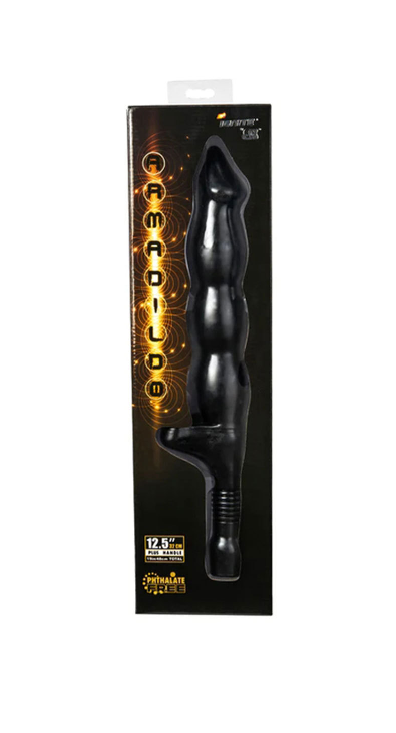 Caterpillar Sword Manual Anal Plug Durable PVC Black Adult Toy — detail image 4