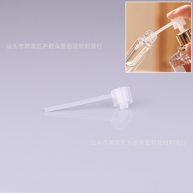 Desembalaje de perfume artefacto embudo pequeño pajita de plástico cosmético de belleza herramienta de envasado gotero transparente PP extractor recto