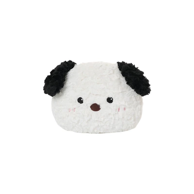 Cartoon Car Breathable Seat Cover: Seat cushion, seat cover - rabbit-fur-puppy-headrest-white
