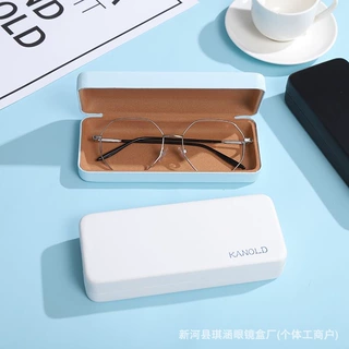 现货眼镜盒厂家供应简约抗压轻奢纳帕纹太阳镜盒学生眼镜磁吸收纳