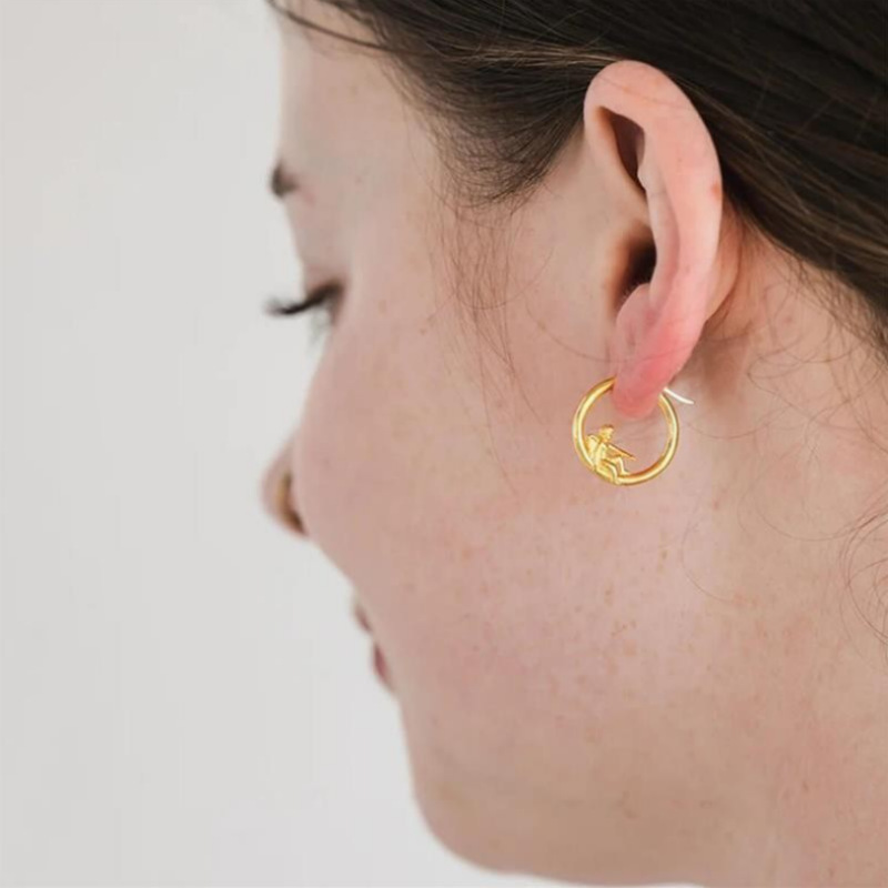 Copper Material Geometric Pattern 1 Pair Simple Style Classic Style Geometric Plating Copper Earrings