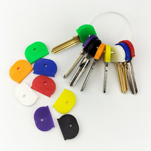 【跨境货源】彩色钥匙套识别keycap硅胶弹性钥匙帽韧性钥匙识别圈