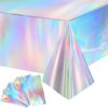 New Amazon Disco Disposable Phantom Phanta PET PET Colorful Laser Birthday Party Rainbow Table cloth
