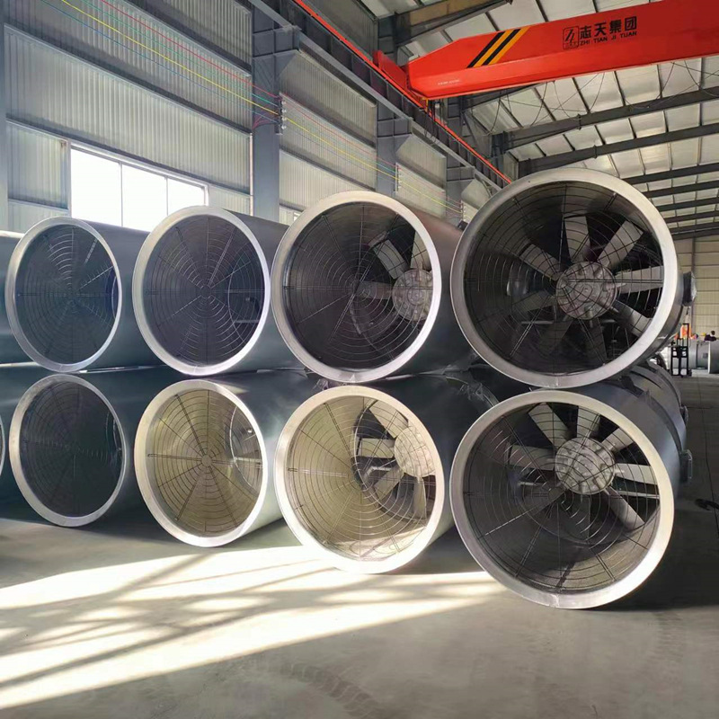 耐高温双速轴流式通风机 地下车库排风机 变频控制柜 国家3C认证