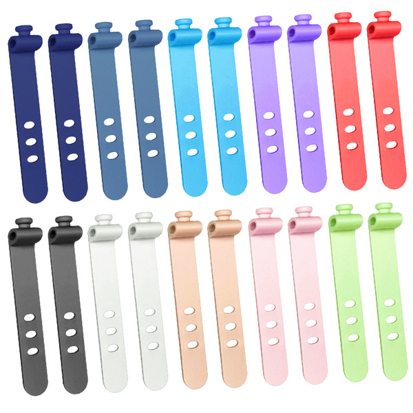 73mm three-hole silicone data cable tie winder wire digital storage…