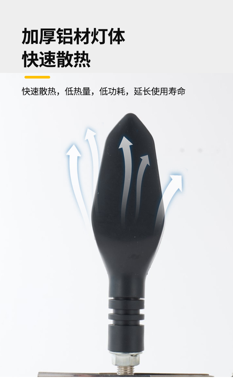 Cross-border motorcycle spotlights, turn signals, ice blue light, far and near yellow-white light headlights for electric vehicles