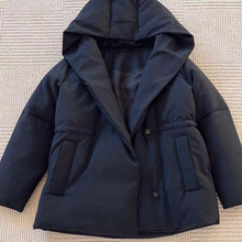 新中式连帽羊毛鹅绒服