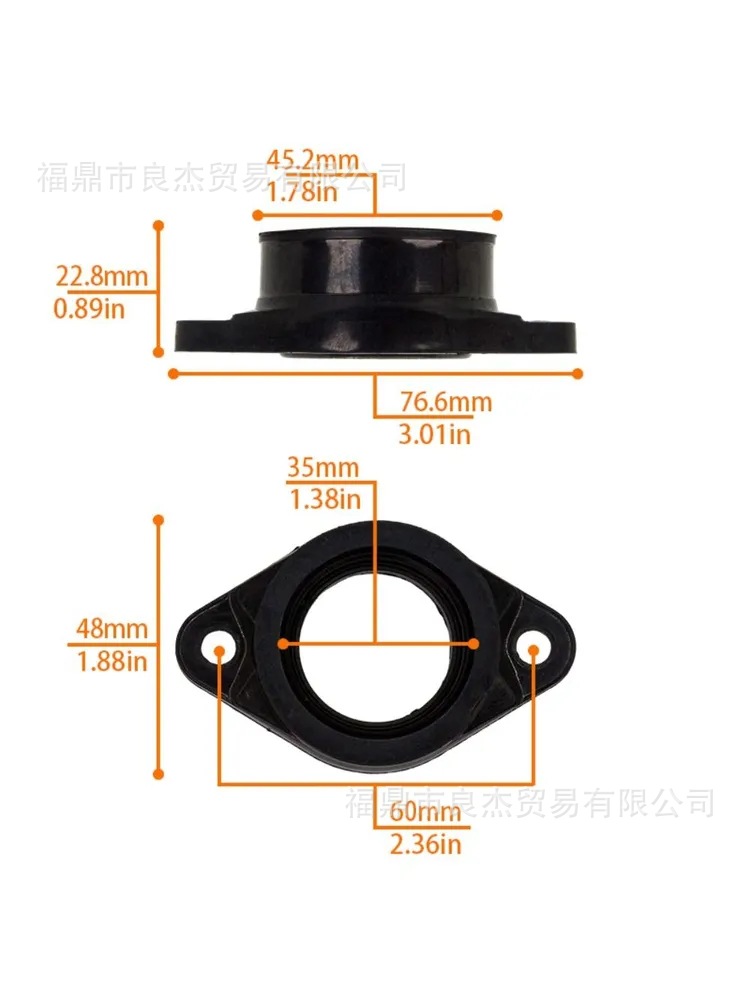 PWK21-30 32 34 PE28 carburetor intake pipe interface UTV adapter ATV intake manifold KEIH
