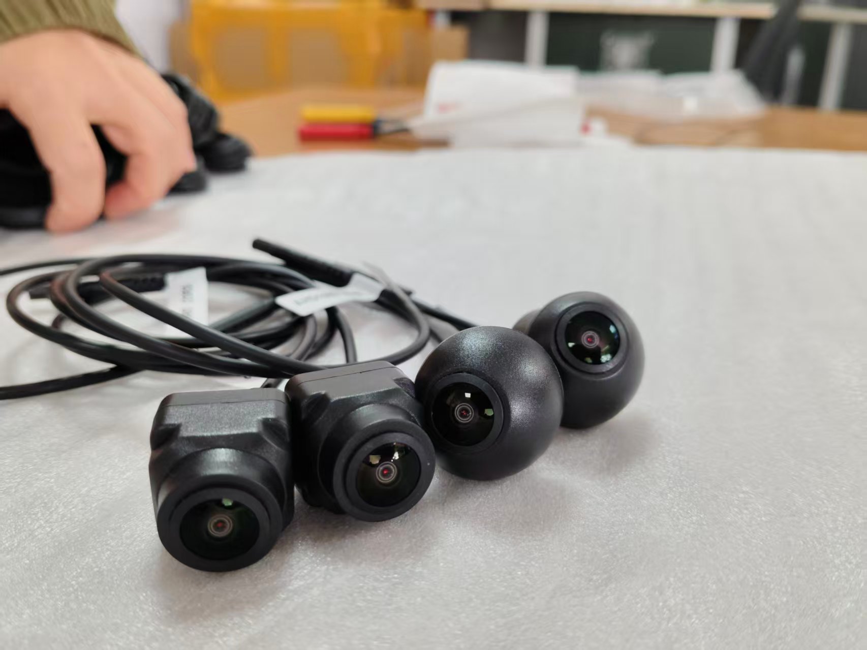 360 Panoramic Camera, Vehicle-Mounted High-Definition Night Vision Camera, Ultra-High-Definition Ahd1080P Wide Dynamic Range Driving Record Camera