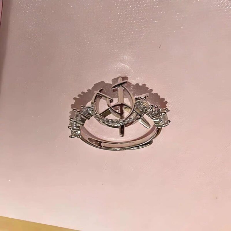 Wang Sulong Tomorrowland Impression Silver Ring, Same Style as Xiao Longbao, Concert Fan Support Ring Wang Sulong Tomorrowland Impression Silver Ring, Same Style as Xiao Longbao, Concert Fan Support Ring