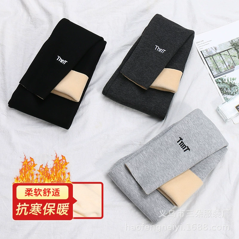 Теплые лосины, брюки, пуховик, для подростков, Slim Fit, высокая талия