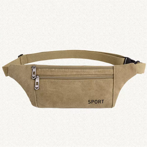 Sports and Leisure men's messenger bag chest Bag Men's Korean-style waist bag men's outdoor canvas trendy men's bag shoulder bag wear-resistant