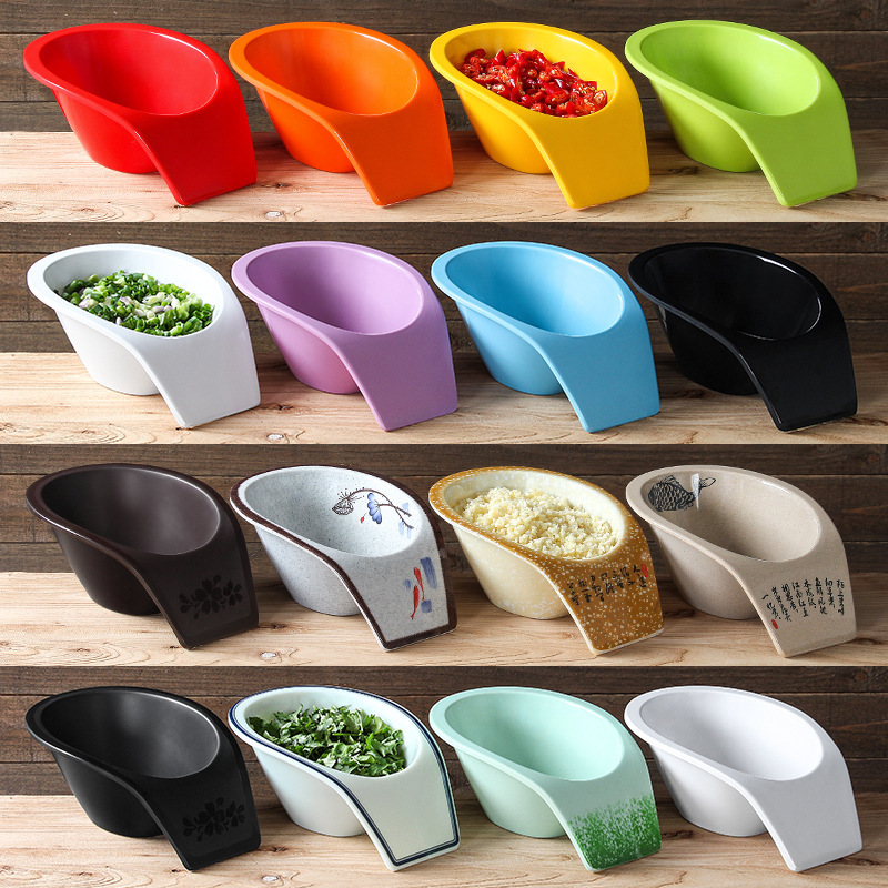 Xiangyuan Meimalamine Tableware Hot Pot Shop Self-service Seasoning Bowl Commercial Seasoning Tank Seasoning Tank Small Dip Container