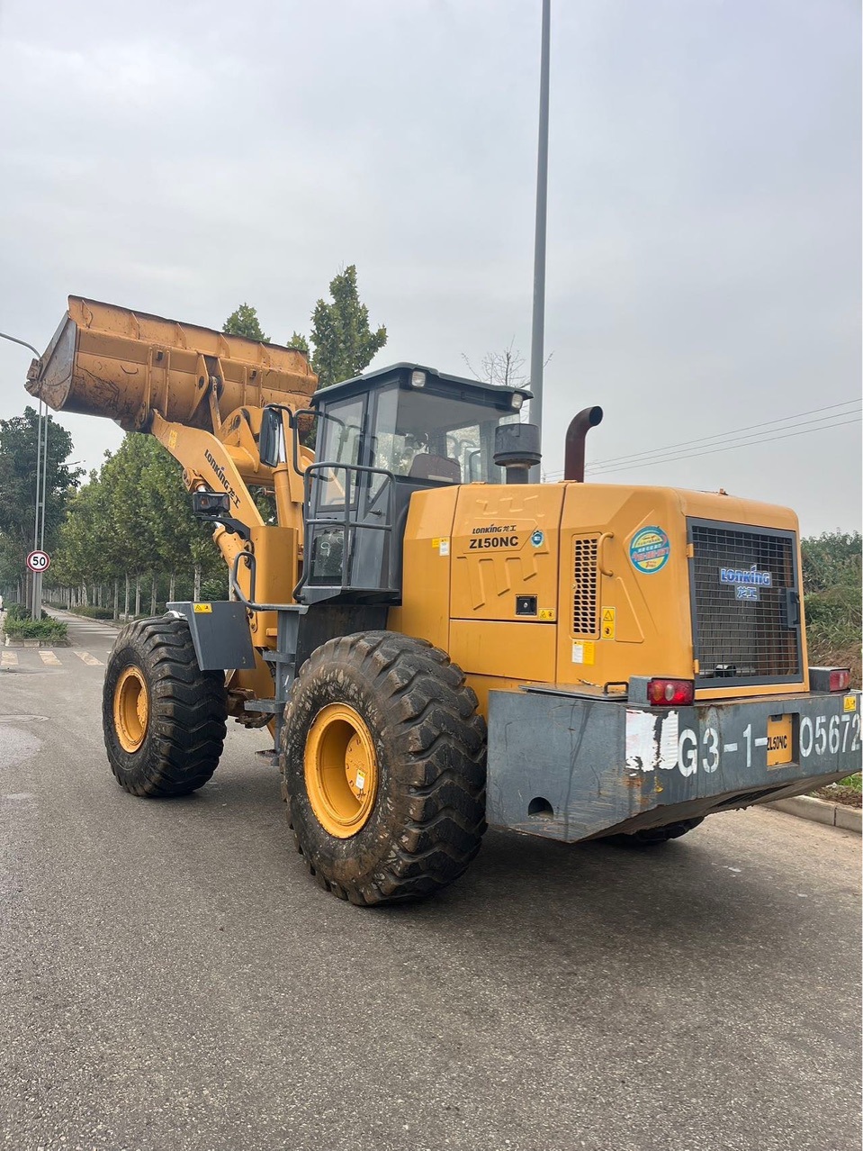 Línea nacional y extranjera de exportación de segunda mano LongGong 50 LiuGong 856 LinGong956 cargador 1 a 2 años carretilla elevadora