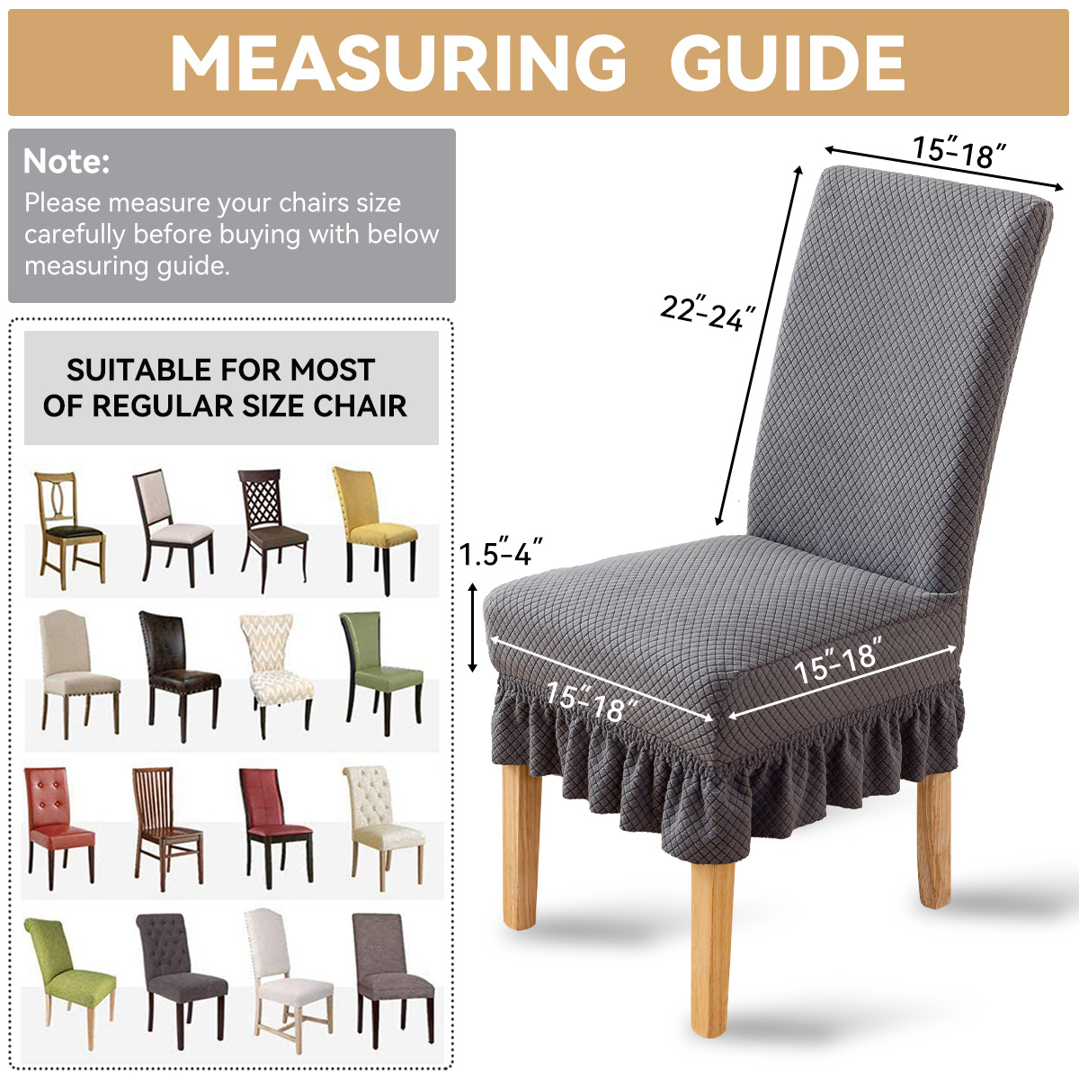 Funda para silla elástica especial transfronteriza Four Seasons Funda para silla de comedor jacquard general Funda para silla antideslizante y resistente al desgaste para el hogar al por mayor