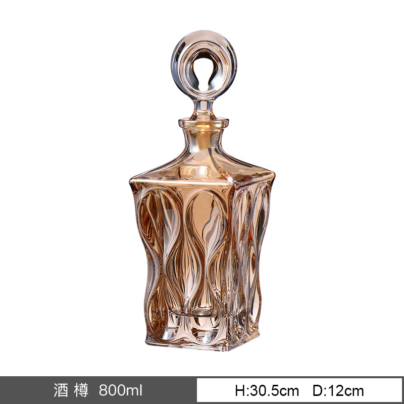 Importación checa de Bohemia BOHEMIA cristal copas de vino extranjero dibujado línea dorada taza de whisky conjunto de vinos image 9