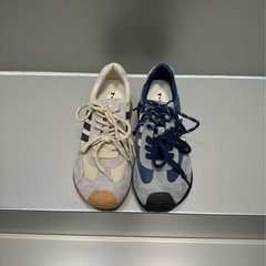 真皮软底德训鞋女2025新款双鞋带时尚拼色圆头休闲板鞋百搭运动鞋