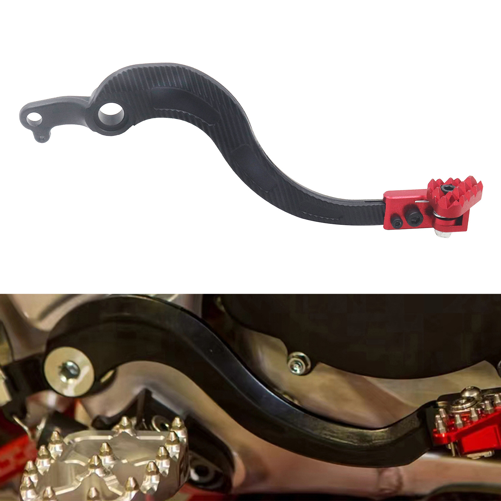 CNC foot brake lever, brake lever, rear brake pedal, suitable for Honda CRF250R/450R/X modification accessories