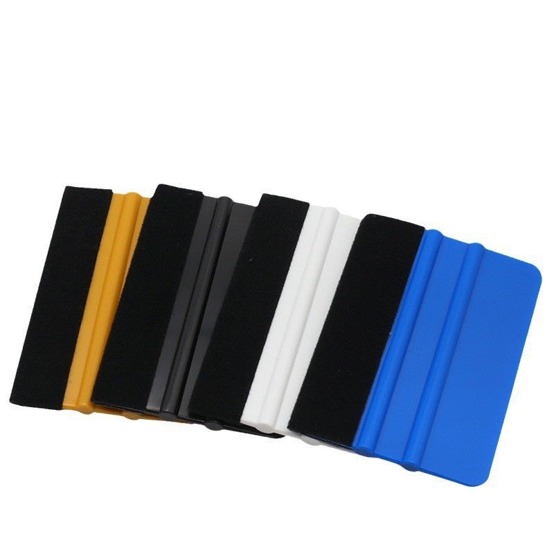 Cuadrangular raspador de película de automóvil herramienta de película de plástico de pelusa raspador de película de cambio de color de cuerpo de automóvil raspador de pegatinas de vidrio