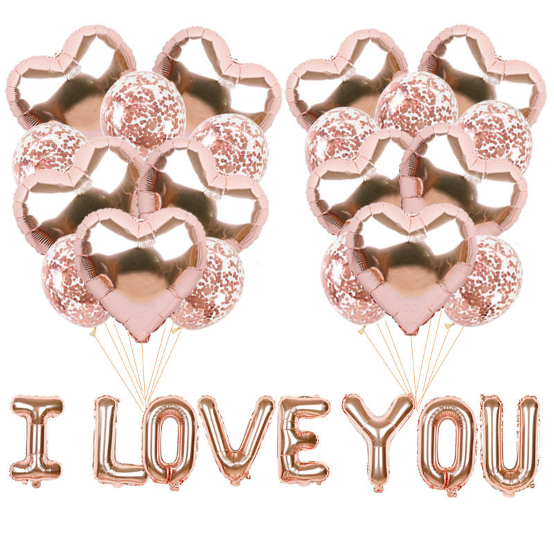 Amazon I love you Valentine's Valentine Balloon Wedding House…