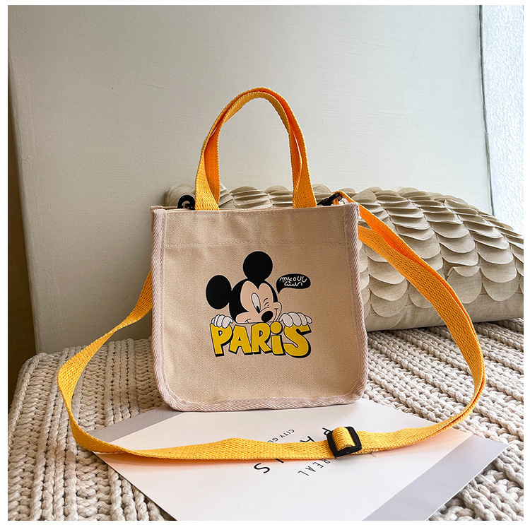 "Bag Girl 2021 New Trendy Korean style, fashionable and personalized printed single-shoulder bag for women, canvas hand-held crossbody small bag. undefined