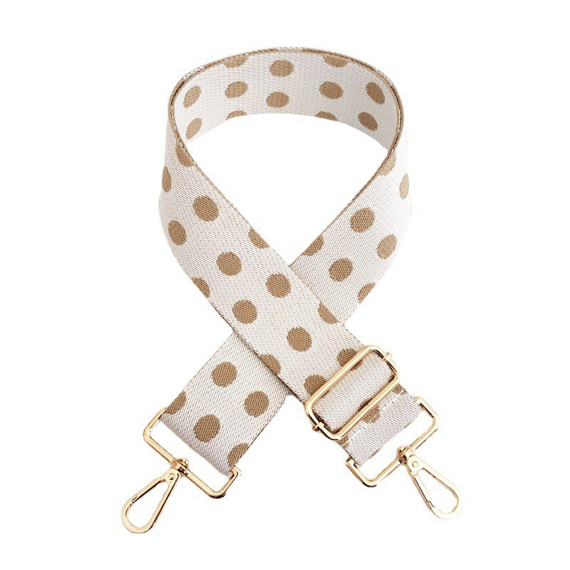 112g Weight Sling Strap Type Bag Strap/Shoulder Strap Bags Type Casual Occasion Polyester cotton Material Polka Dots Pattern Women'S Gender Fashion Style New Color Polka Dot Wide Shoulder Strap Adjustable One-shoulder Crossboby Bag Accessories Long Strap Burden Reduction Replacement Purse Chain 15