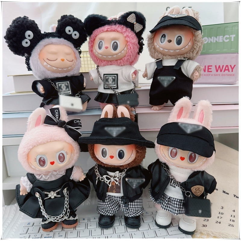 Labubu Baby Clothes Labubu First Generation Second Generation Third Generation Sitting Party Pendant Leather Jacket Outwear Leather Skirt Dress up Labubu Baby Clothes Labubu First Generation Second Generation Third Generation Sitting Party Pendant Leather Jacket Outwear Leather Skirt Dress up