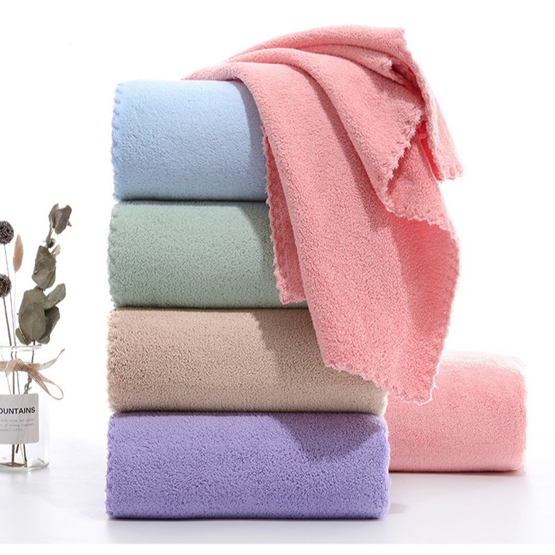 Coral velvet lace towel 85g thick absorbent face towel gas station welfare wholesaler super gift towel
