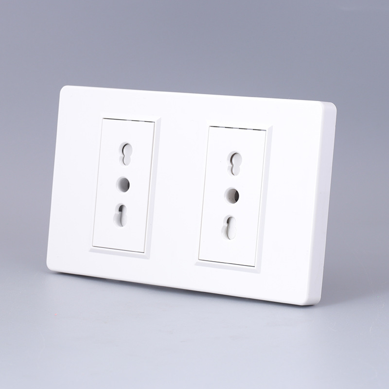 意大利乌拉圭插座118型墙壁外贸16A6孔意大利式插座面板批发