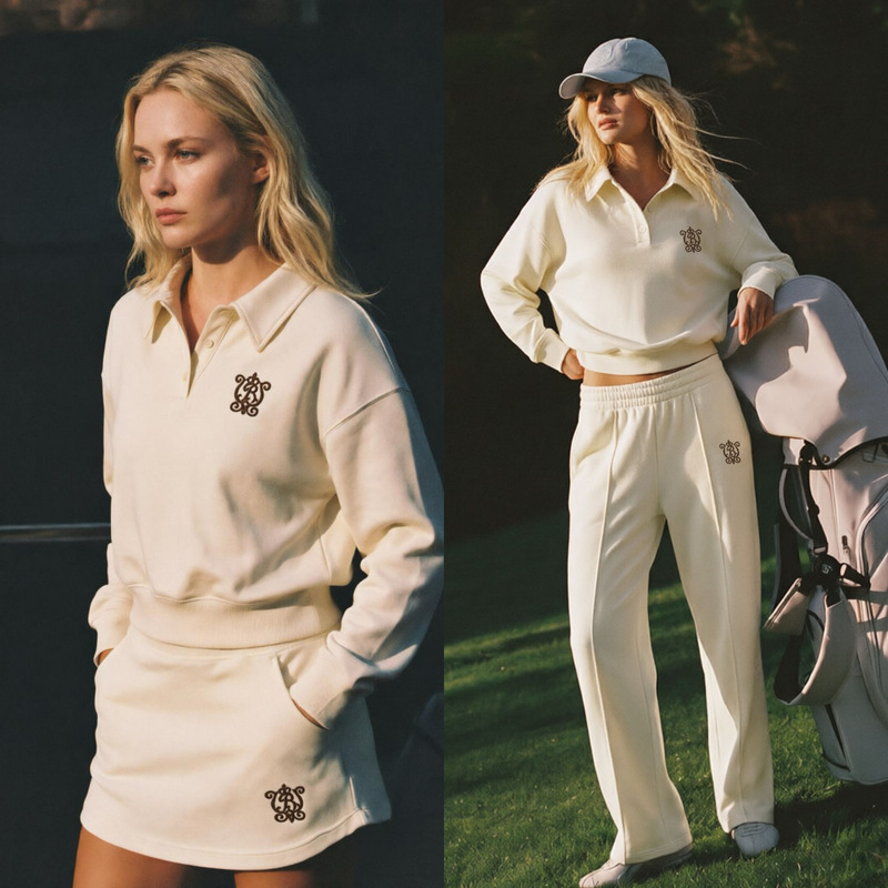 26 Autumn/Winter New Women's Sports Sweatshirt Set, Long-Sleeve Tennis Skirt, Warm Casual Pants, Three-Piece Set 26 Autumn/Winter New Women's Sports Sweatshirt Set, Long-Sleeve Tennis Skirt, Warm Casual Pants, Three-Piece Set