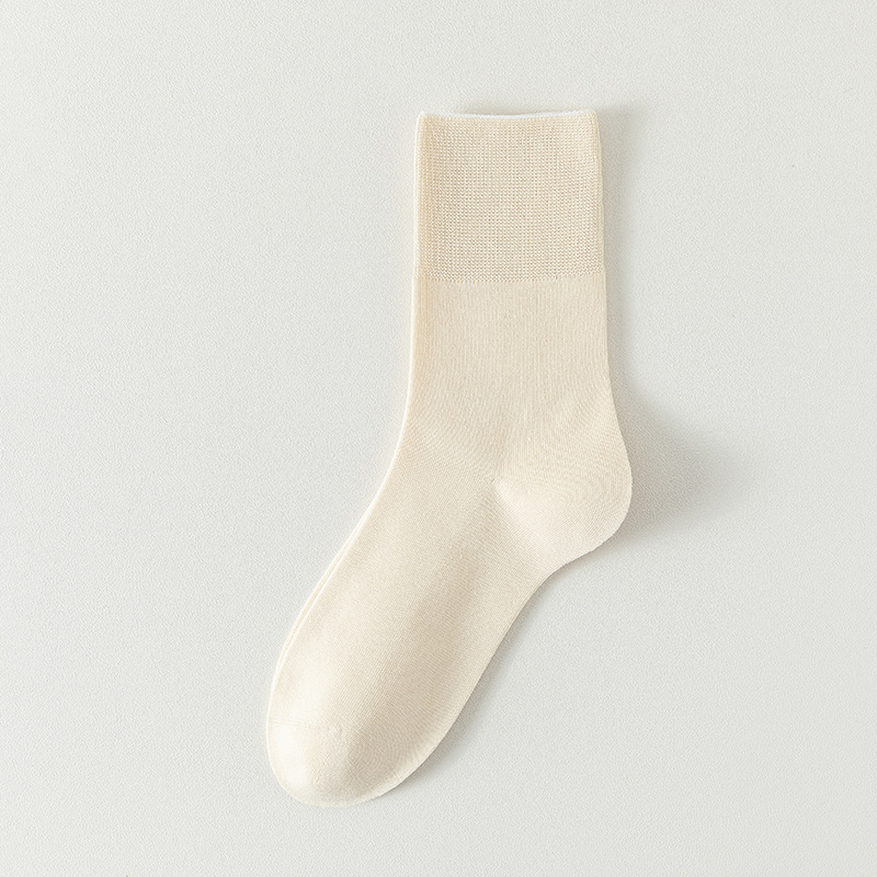 Calcetines de algodón de color sólido para mujeres todo en uno sin hueso cabeza de embalaje independiente para mujeres calcetines de verano transpirables