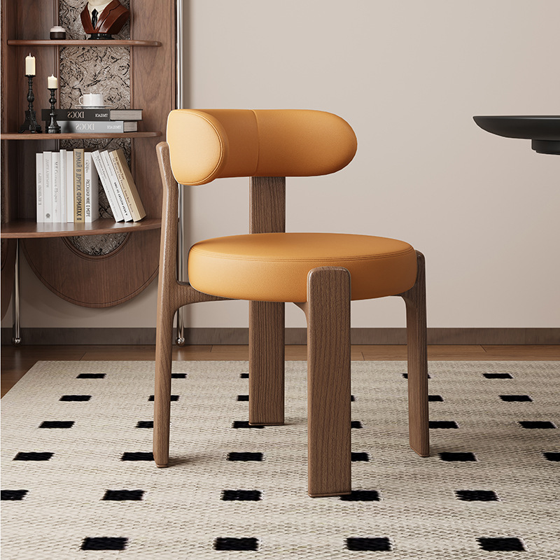 Sillas de comedor de madera sólida retrógrada francesa sillas de comedor de estilo medieval sillas de diseño de alta calidad sillas de respaldo nórdicas