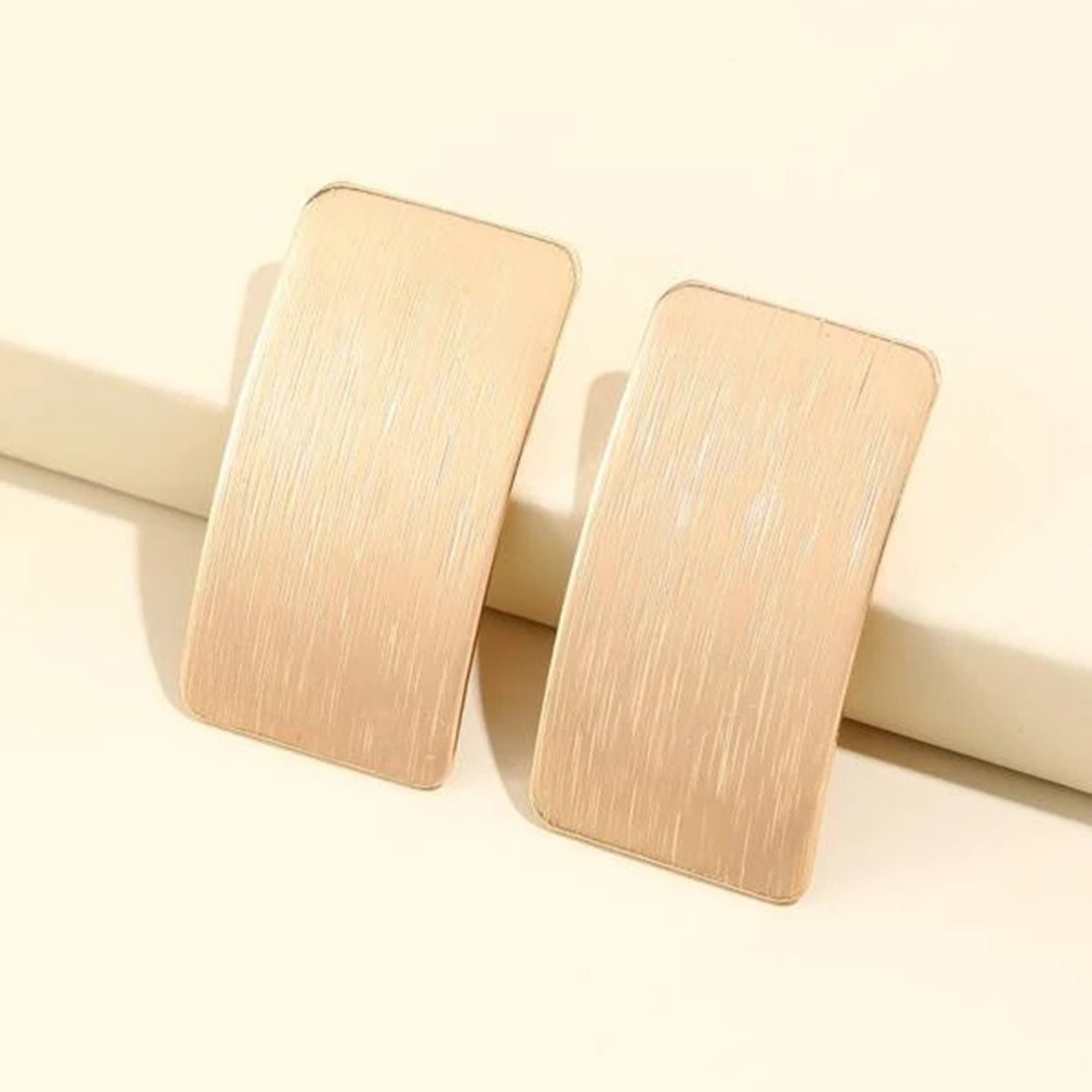 Pendientes geométricos rectangulares de metal vintage estilo europeo y americano joyería moda