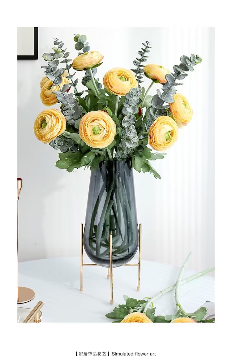 仿真露莲仿真花植绒绢花婚庆家居装饰摄影道具人造花仿真牡丹批发假花详情6