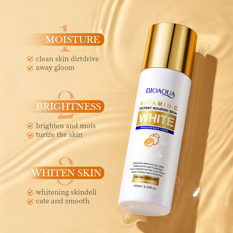 BIOAOUA Vitamin C Brightening Toner Soothing Skin Moisturizing Whitening_voghion.com
