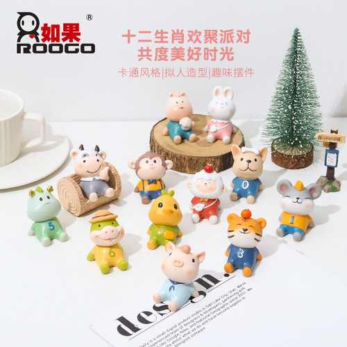 Cartoon looking up to school creative zakka crafts home decorations resin car cake decorations wholesale