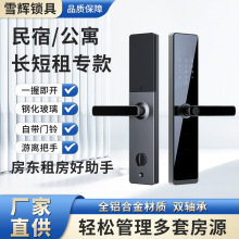 一握开指纹锁公寓家用防盗门大门锁电子密码锁通通锁